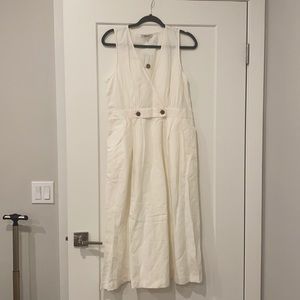 White linen madewell dress